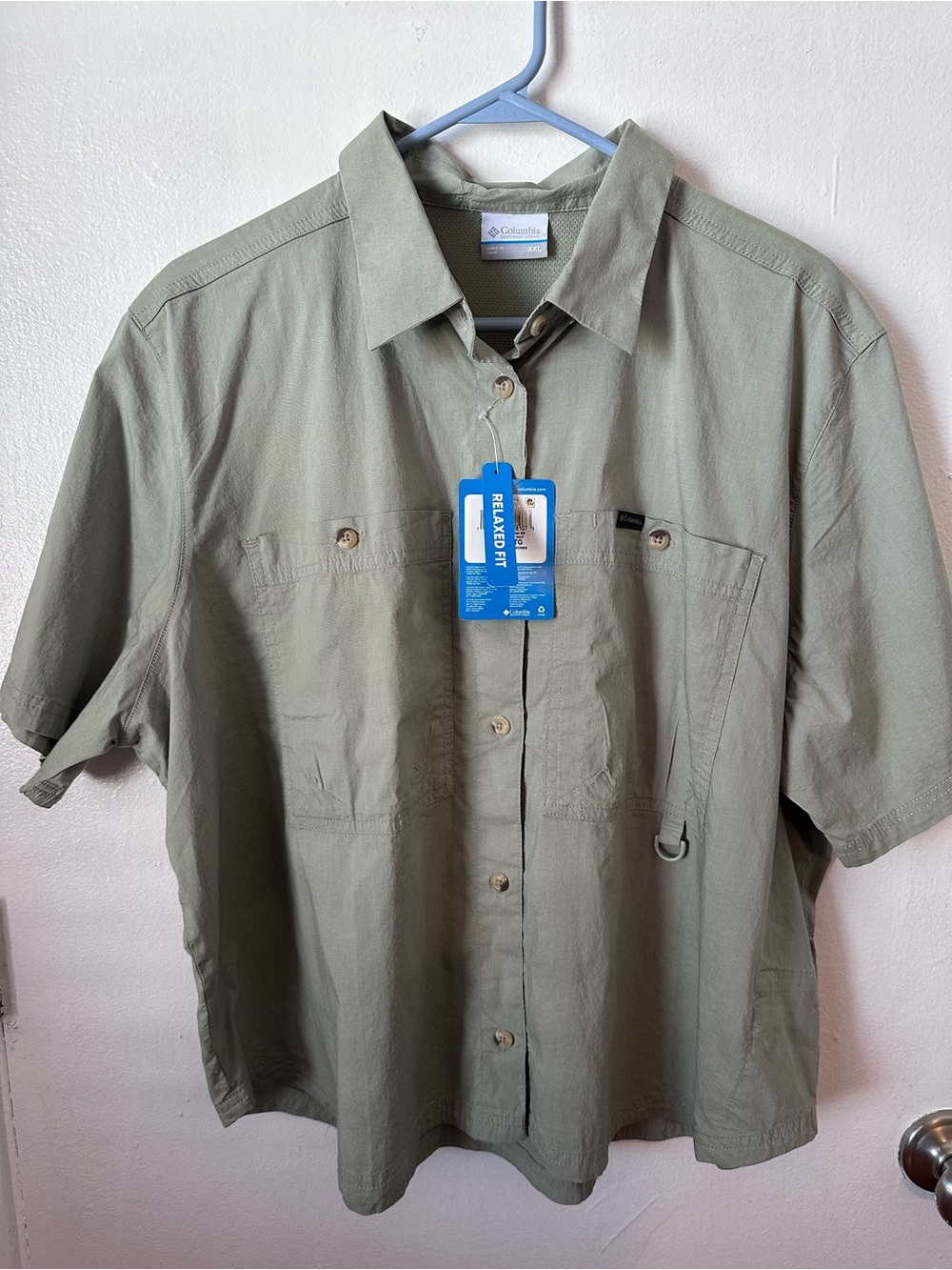 Columbia Women’s Short-Sleeve Button-Down Shirt in Sage